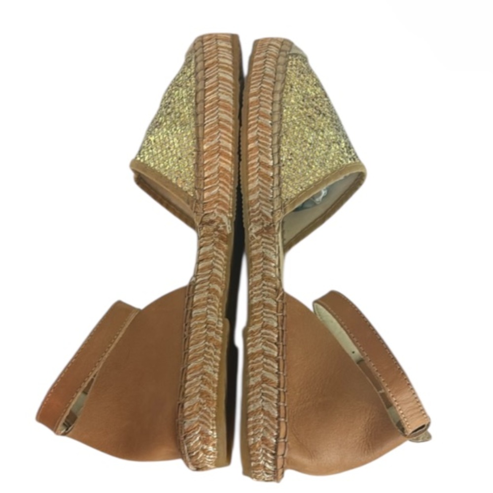 New authentic Andre Assous designer leather espadrilles sandals sz 9 display - Picture 6 of 12